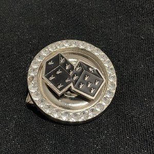 vintage Playboy dice belt pendant